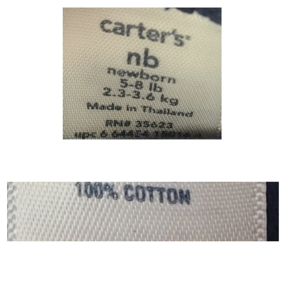 Carter's Newborn Baby Blue Cotton Pants, NB